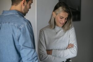 Homme et femme dispute